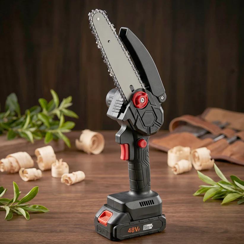 Mini Cordless Electric Chainsaw 48V with 18cm Blade