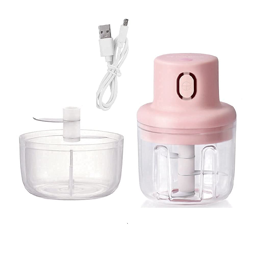Mini Electric Garlic Chopper - Portable Wireless Food Processor for Kitchen