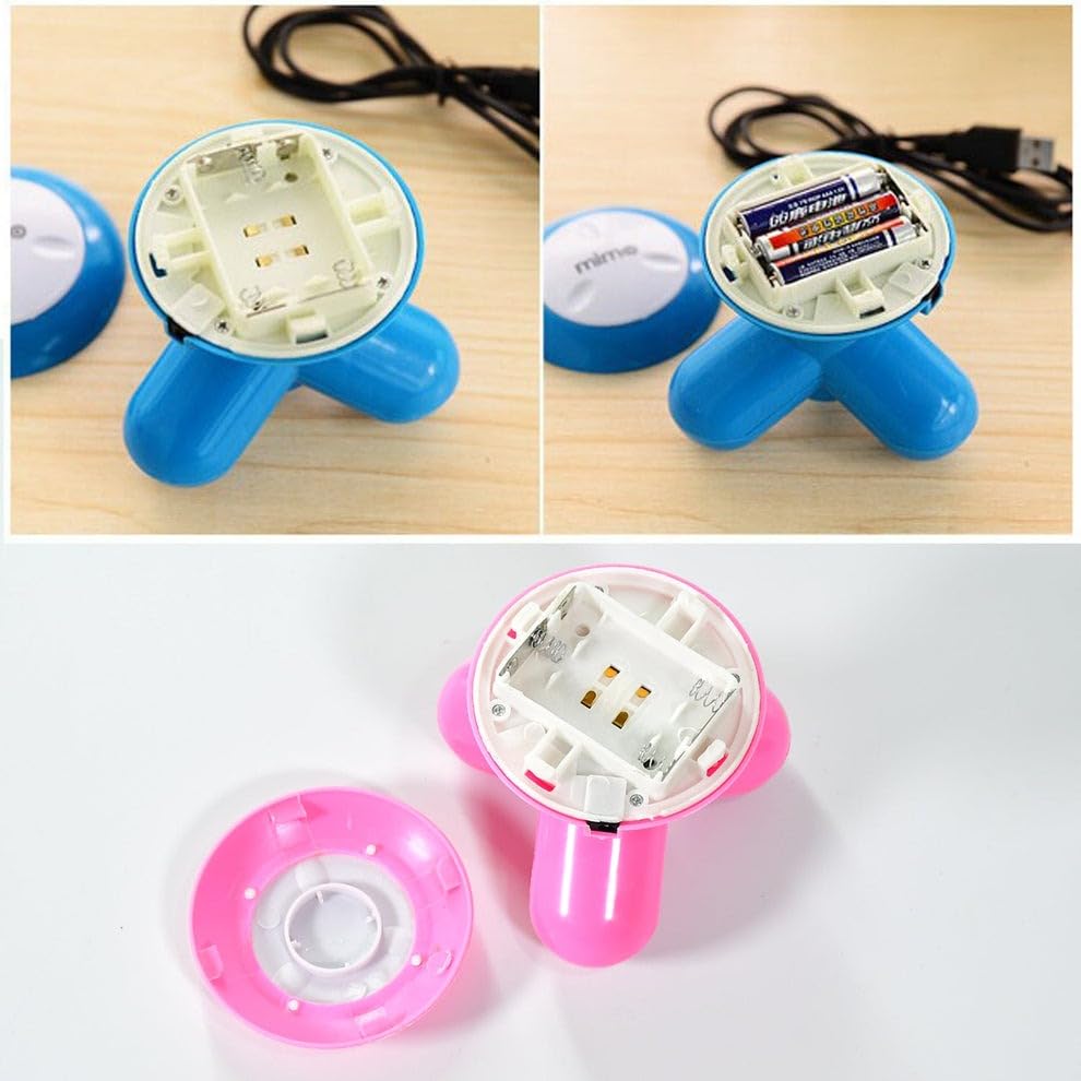 Mini USB Vibrating Massage Roller - Portable Handheld Body Massager