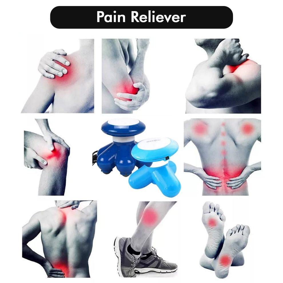 Mini USB Vibrating Massage Roller - Portable Handheld Body Massager