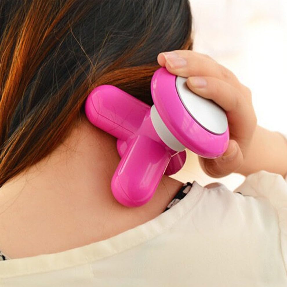 Mini USB Vibrating Massage Roller - Portable Handheld Body Massager
