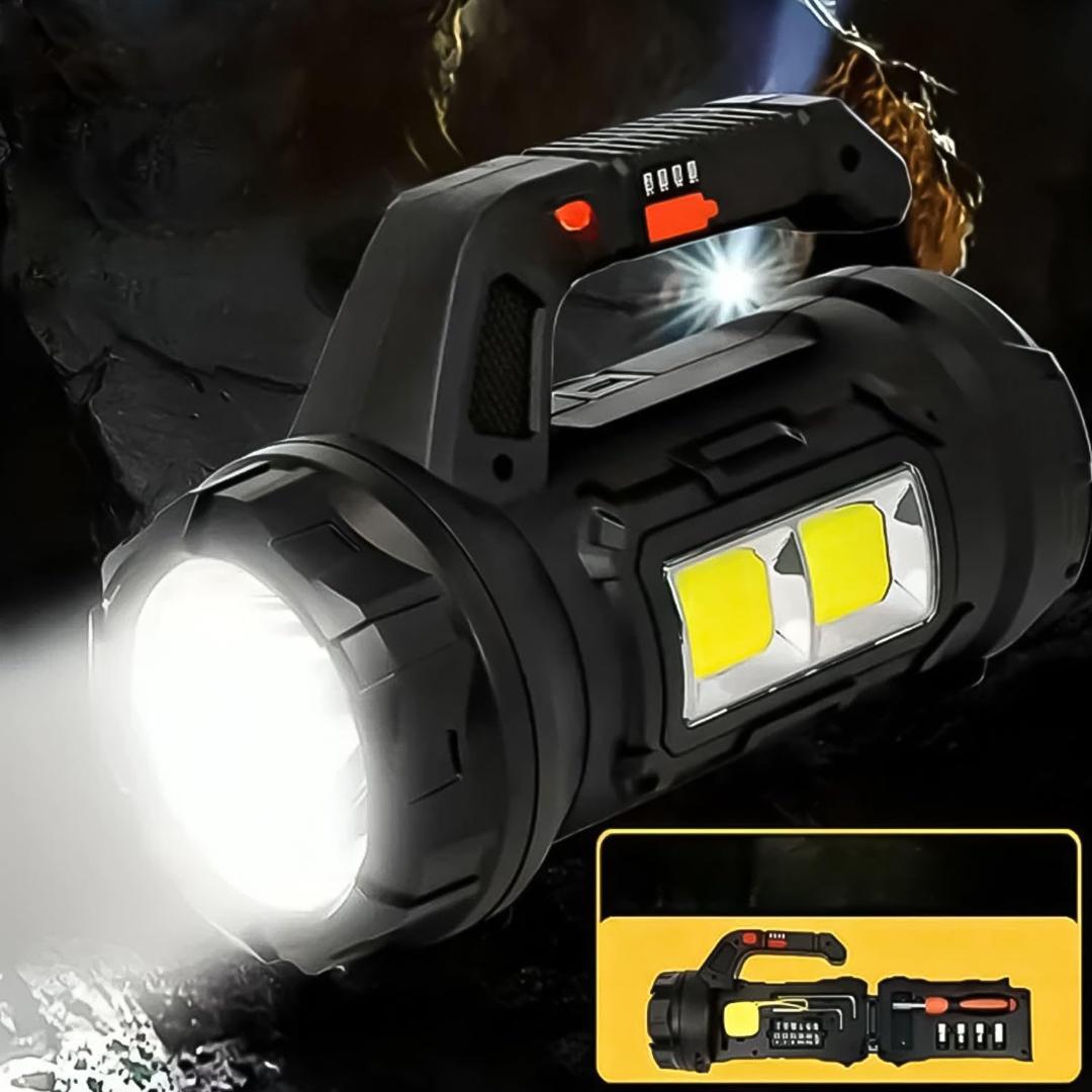 Multi Functional SOS Light with Toolbox & Long Range Torchlight (18W)