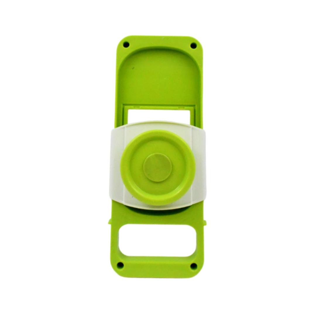 Multi-Functional Vegetable Slicer and Grater with Container - 3-in-1 Kitchen Tool Set (Green & White)