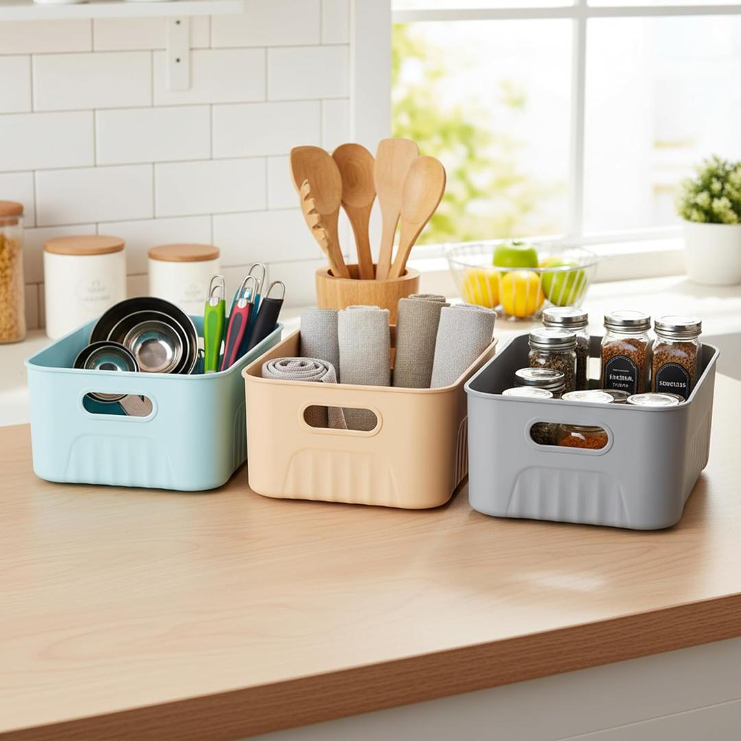 Multi-Purpose Storage Baskets Pack of 3 – Durable & Space-Saving
