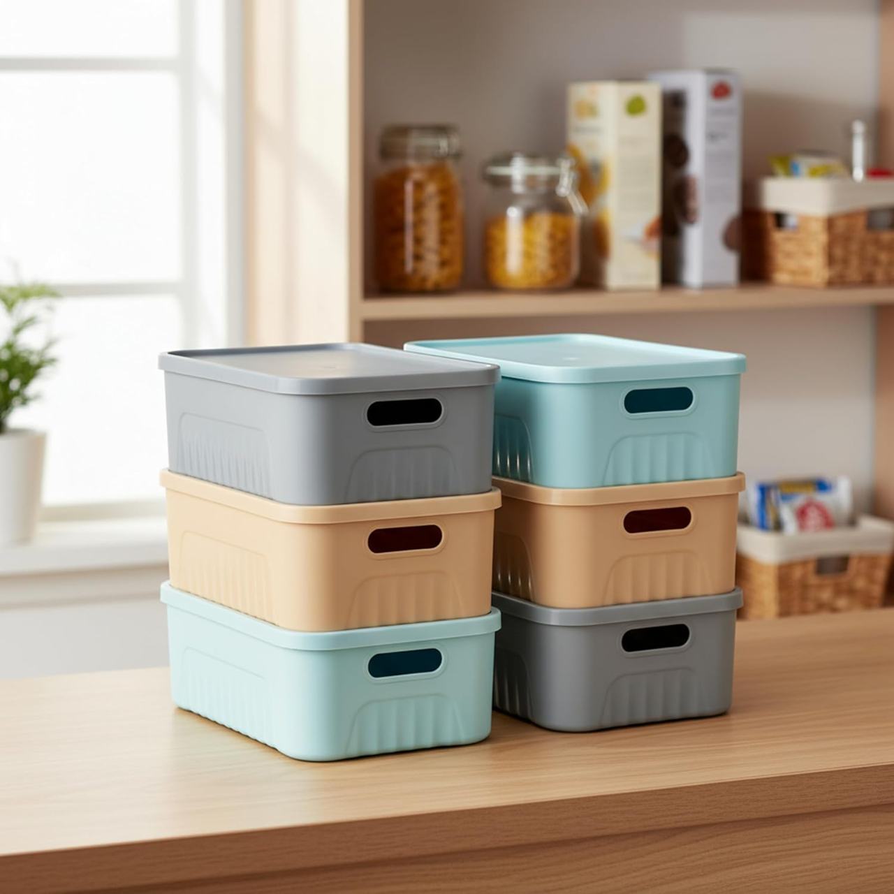 Multi-Purpose Storage Baskets Pack of 3 – Durable & Space-Saving