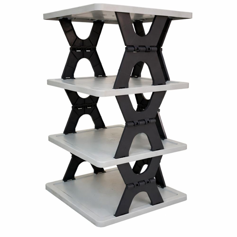 Multipurpose Foldable 4 Layer Storage Rack (1 Pc)