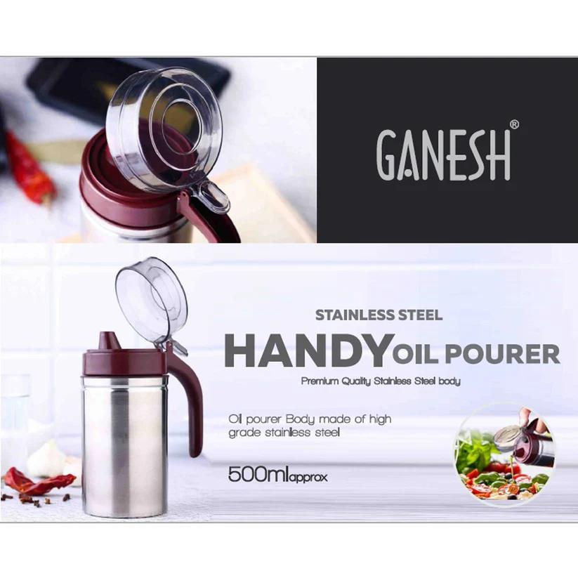 Oil Dispenser Stainless Steel with small nozzle 500ML Oil Container