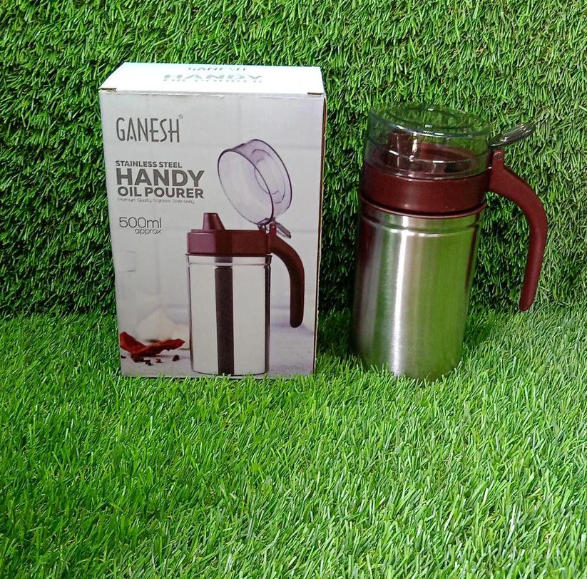 Oil Dispenser Stainless Steel with small nozzle 500ML Oil Container