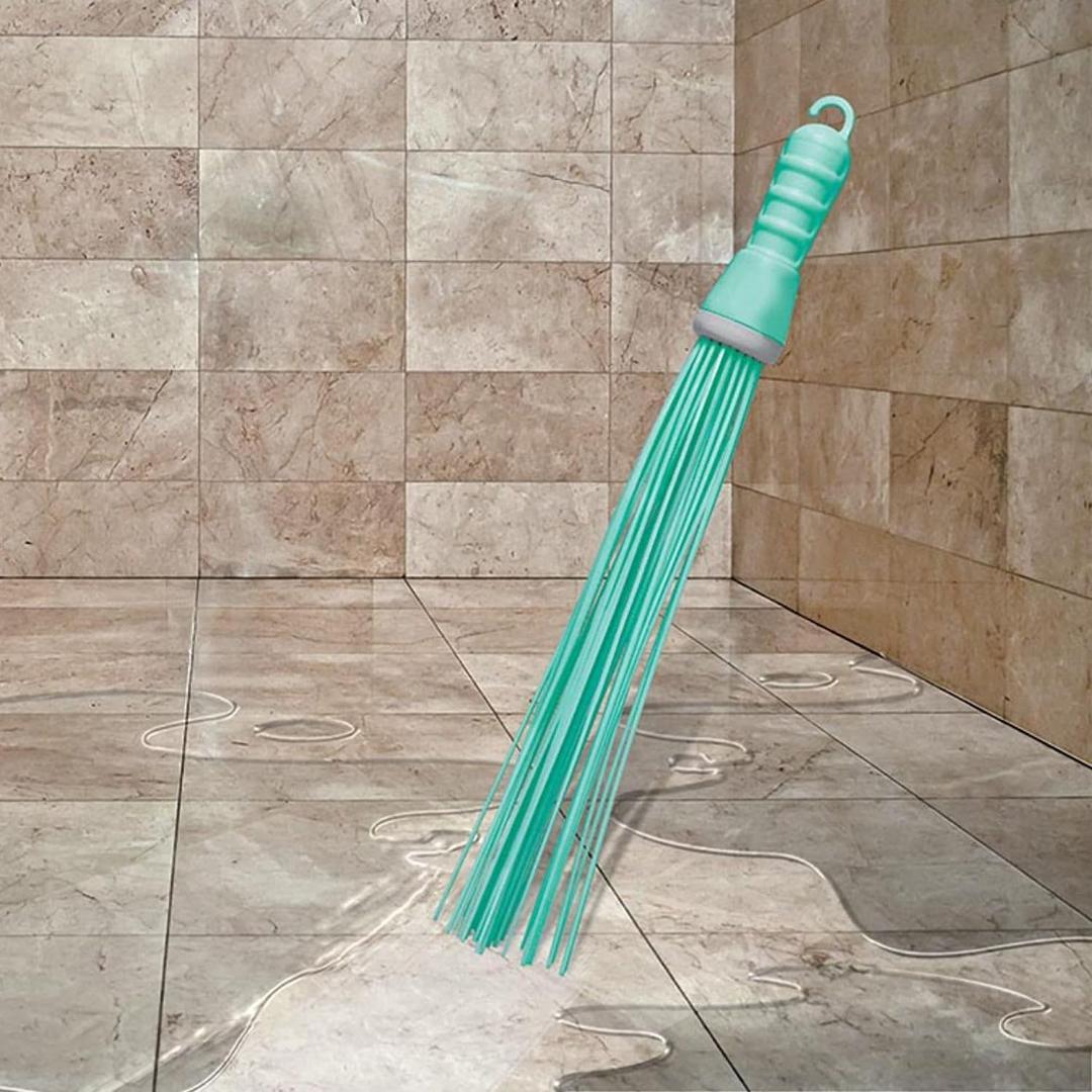 Plastic Hard Bristle Broom for Bathroom & Floor Cleaning