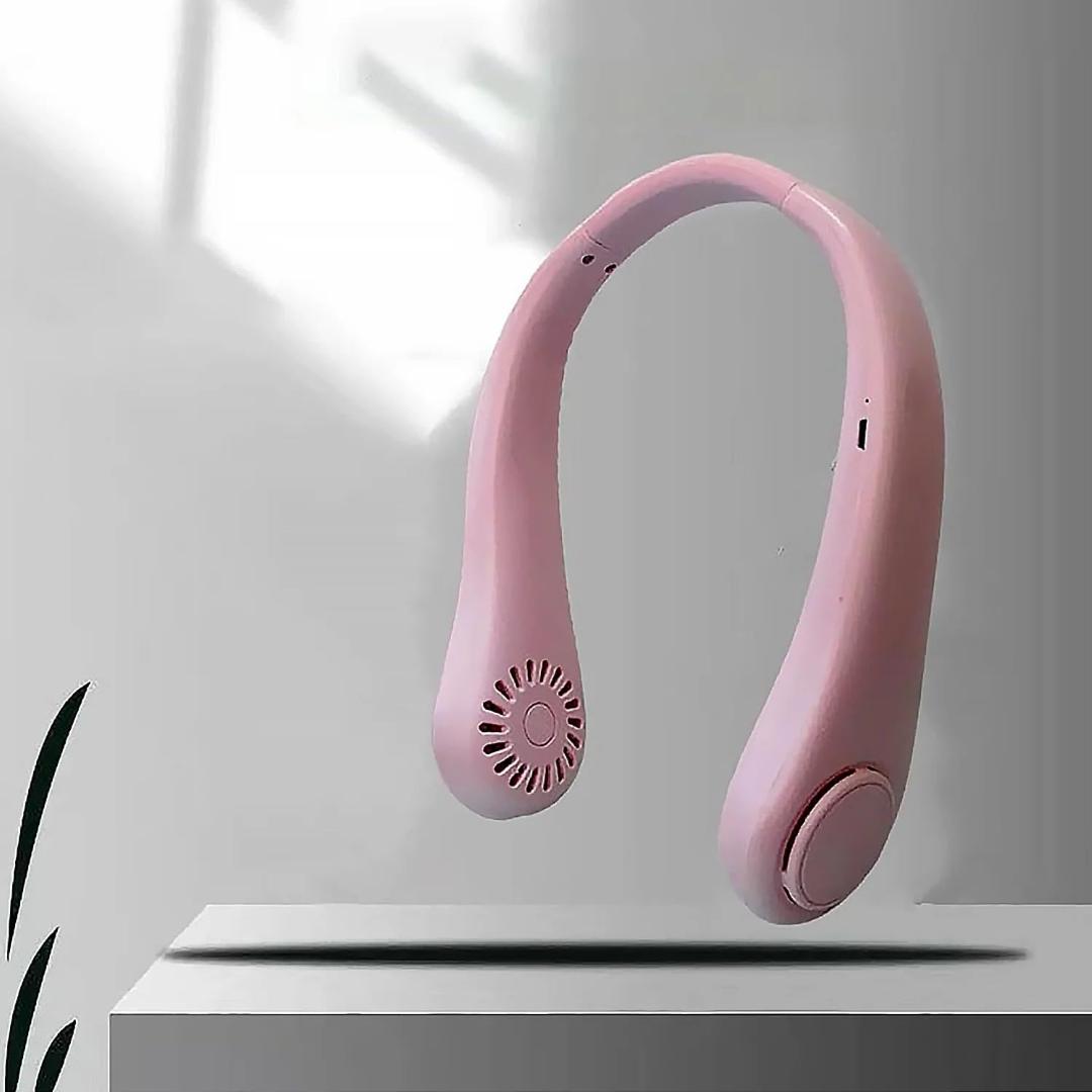 Portable Bladeless Neck Fan with USB Rechargeable Battery