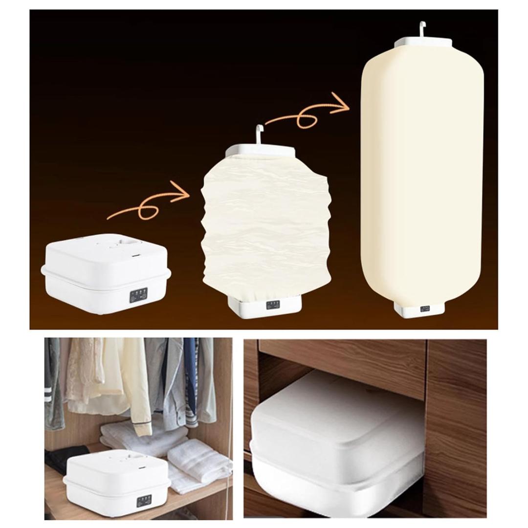 Portable Electric Clothes Dryer with Hot Air Circulation – Compact & Foldable