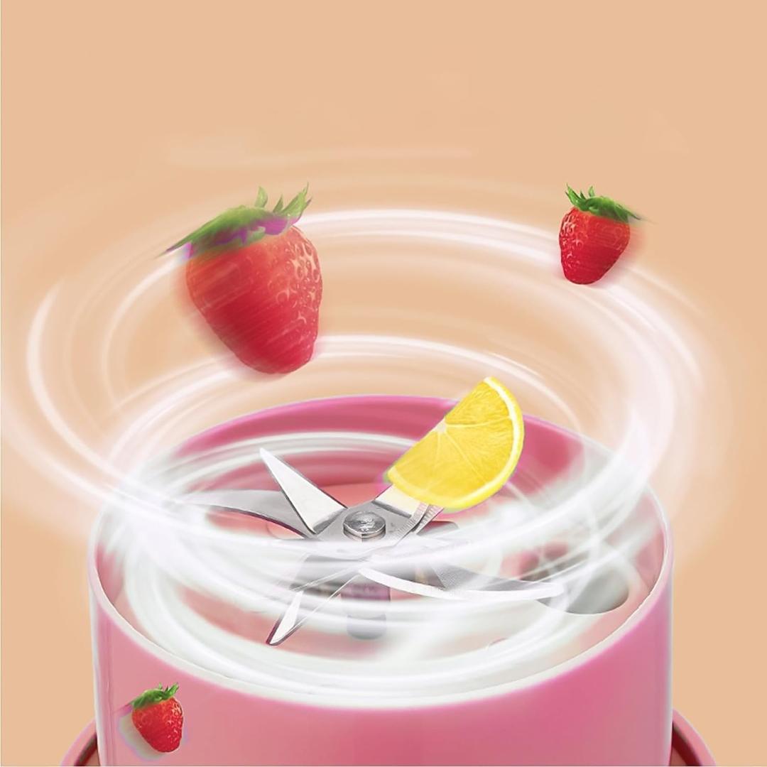 Portable Fruit Infuser Smoothie Cup with Sea Turtle Strainer Filter - 400ml Travel Blender Bottle with Straw
