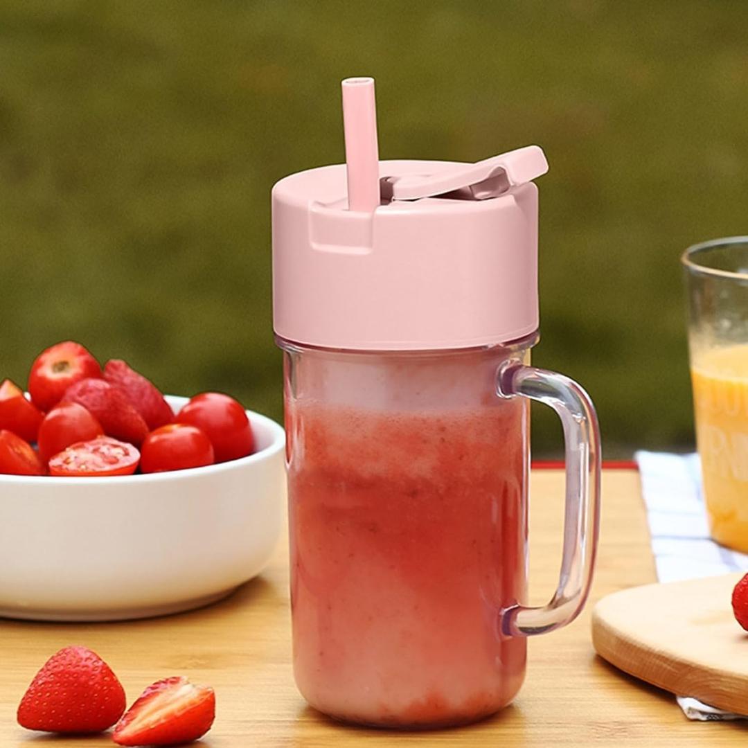 Portable Fruit Infuser Smoothie Cup with Sea Turtle Strainer Filter - 400ml Travel Blender Bottle with Straw