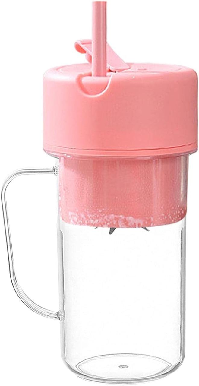 Portable Fruit Infuser Smoothie Cup with Sea Turtle Strainer Filter - 400ml Travel Blender Bottle with Straw