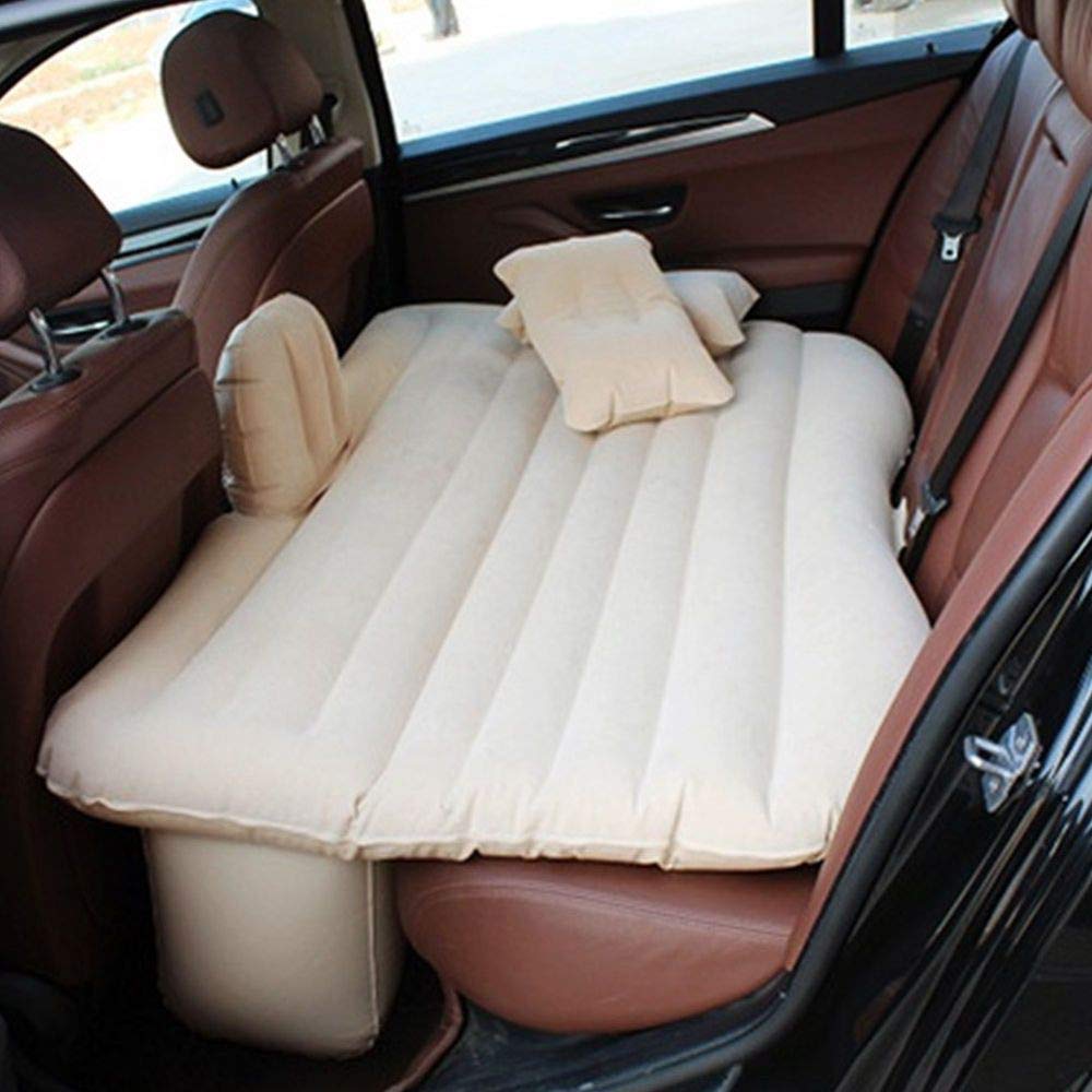 Portable Inflatable Car Backseat Air Mattress Bed with Pump & Pillow