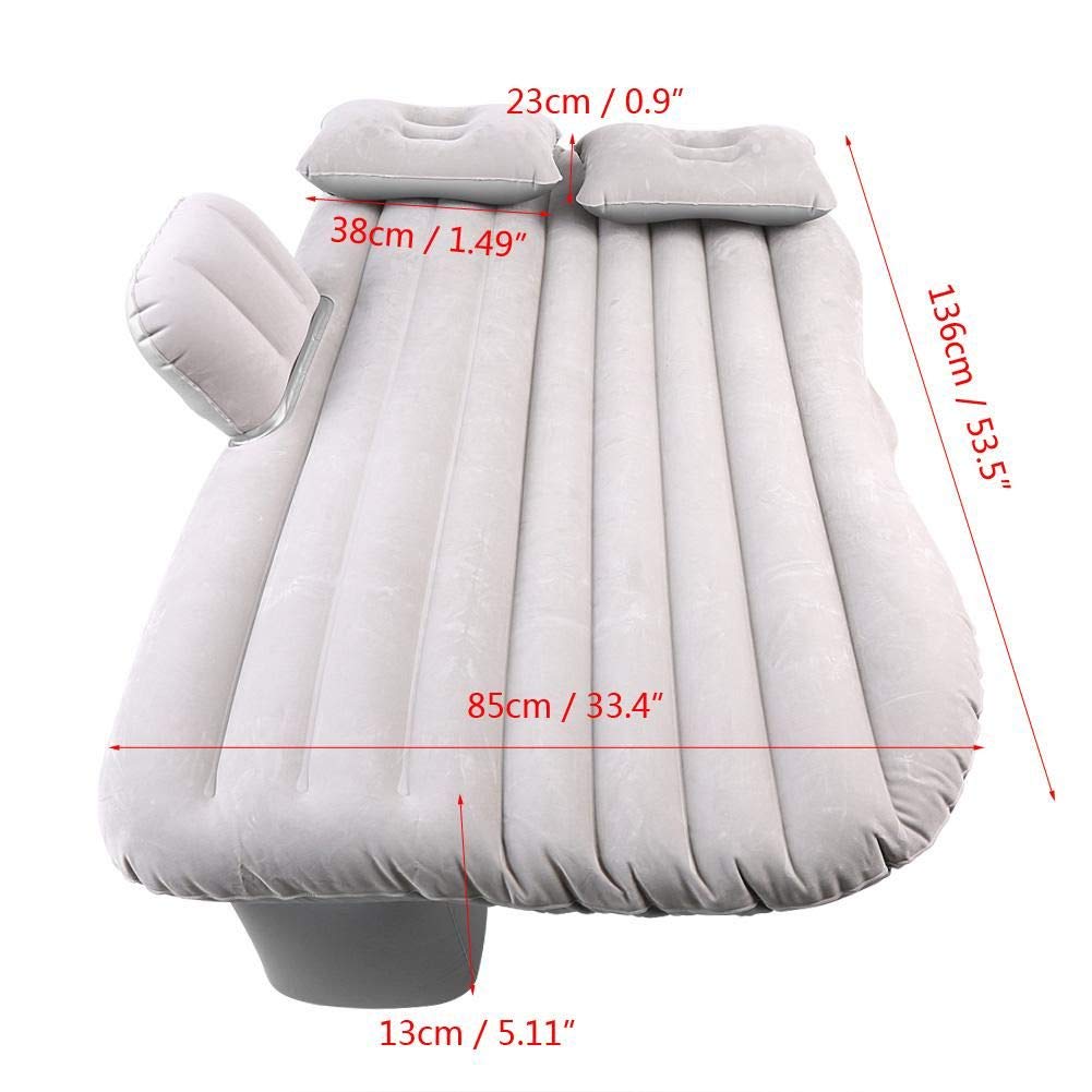 Portable Inflatable Car Backseat Air Mattress Bed with Pump & Pillow