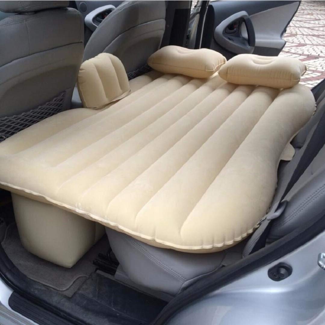 Portable Inflatable Car Backseat Air Mattress Bed with Pump & Pillow