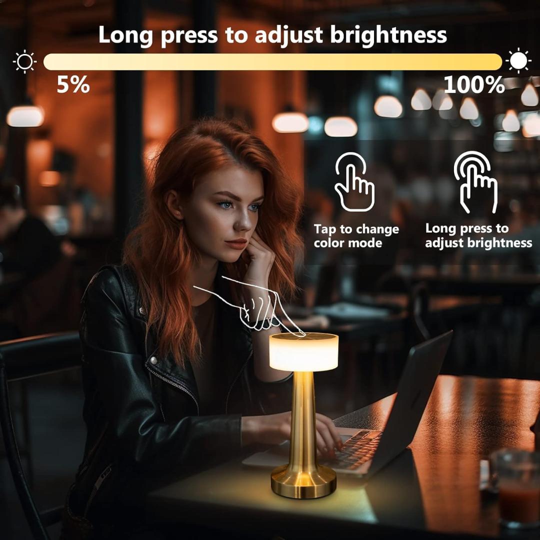 Portable LED Touch Control Table Lamp with Built-in Battery