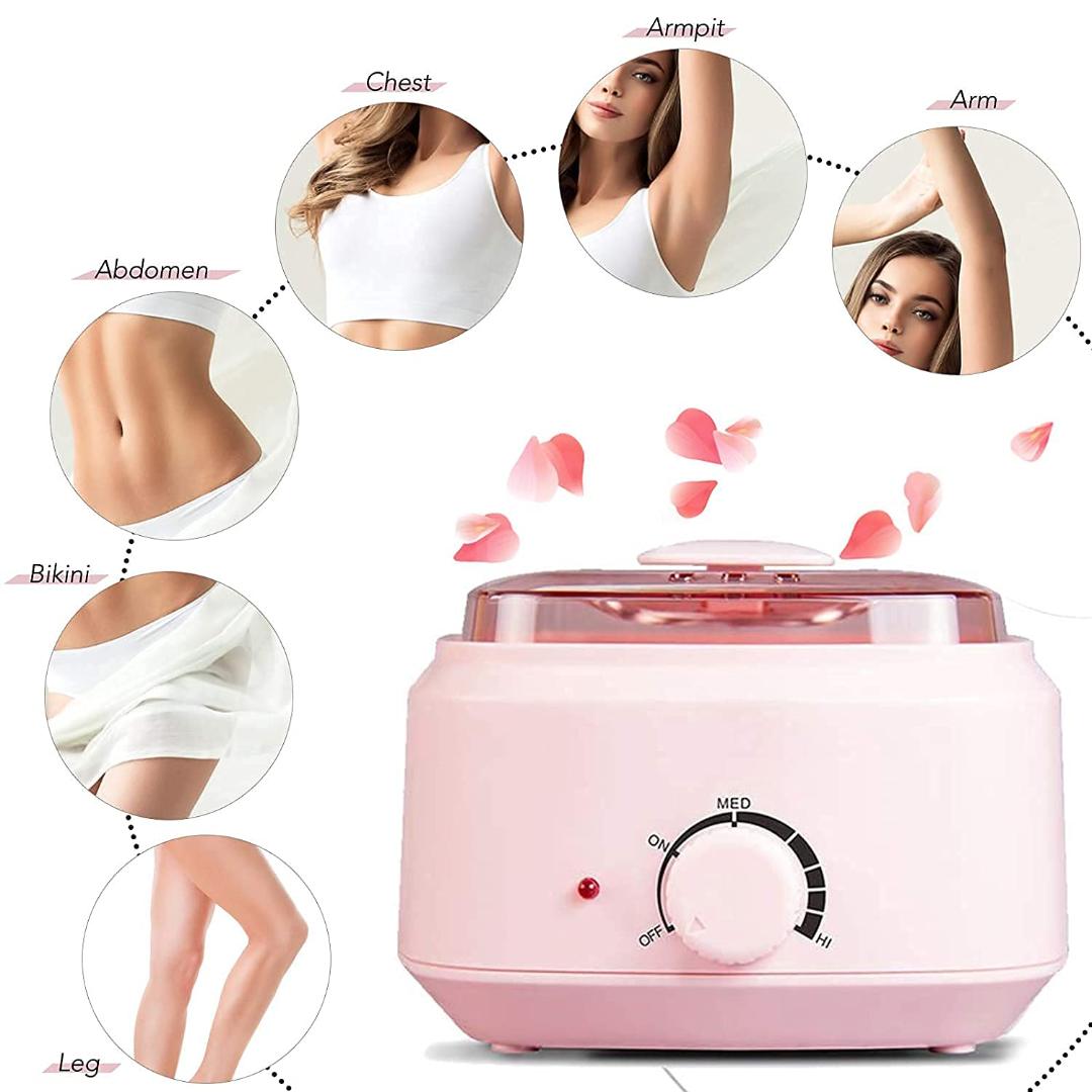 Pro-Wax100 Electric Wax Heater Machine for Hair Removal - Pink (500ml Capacity)