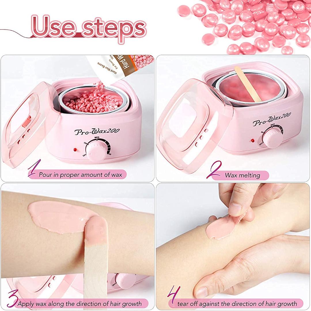 Pro-Wax100 Electric Wax Heater Machine for Hair Removal - Pink (500ml Capacity)