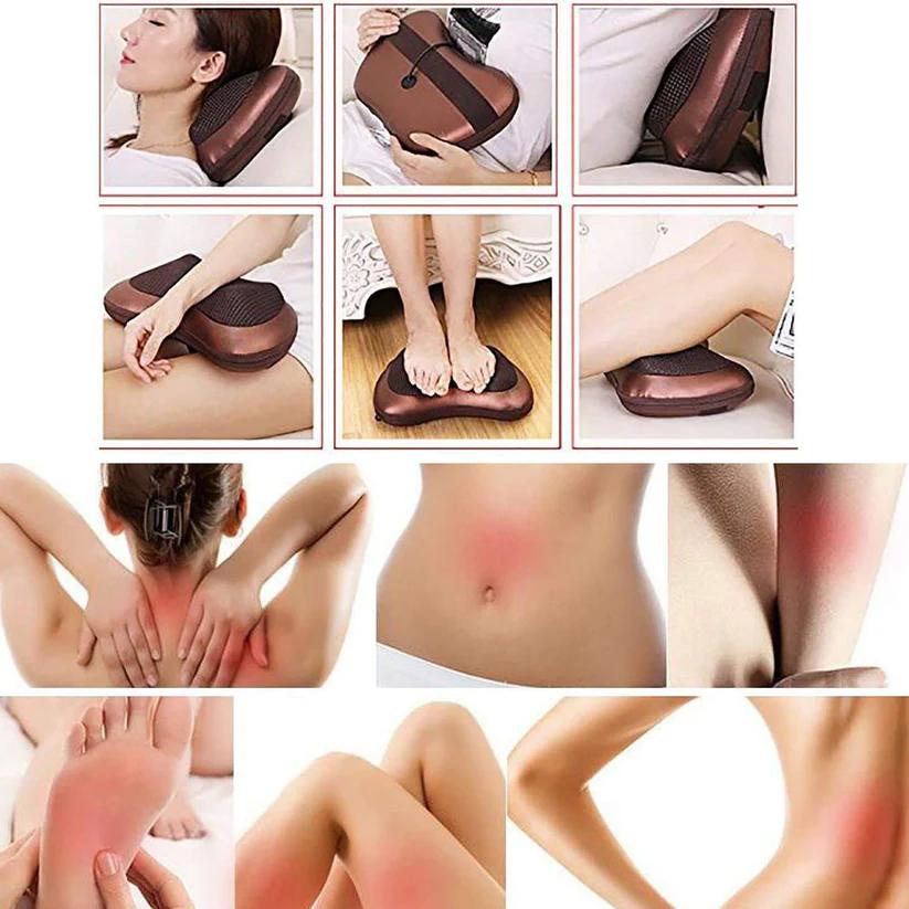 Professional Massage Pillow with Heat & 4 Rotating Rollers