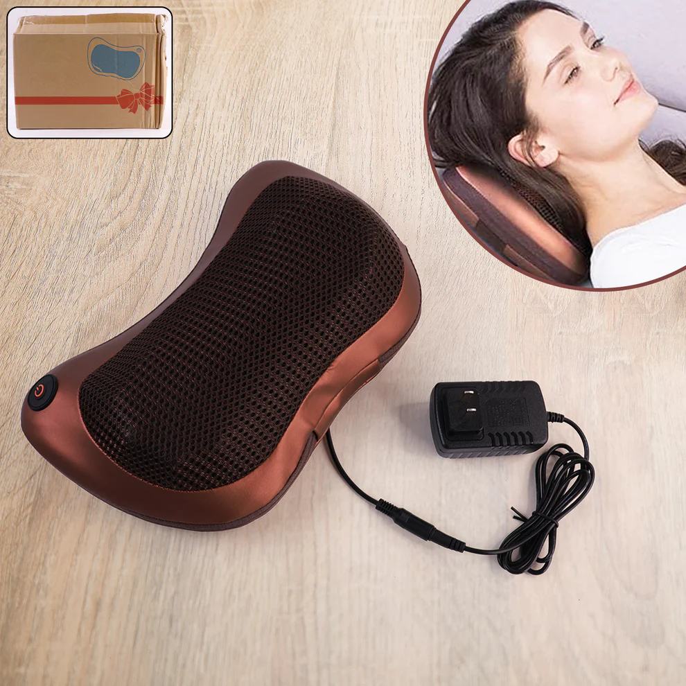 Professional Massage Pillow with Heat & 4 Rotating Rollers