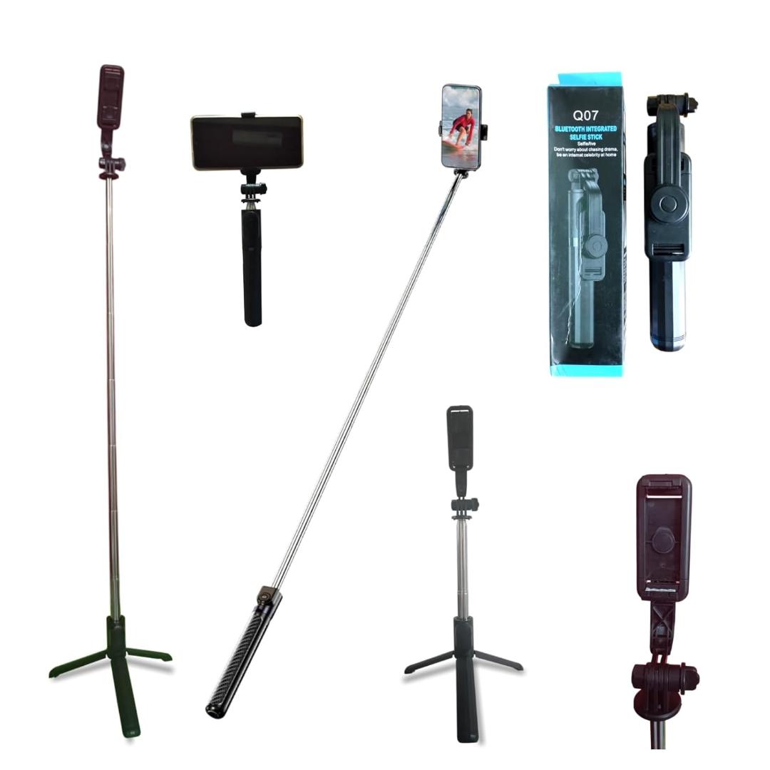 Q07 Bluetooth Integrated Selfie Stick with Tripod Stand
