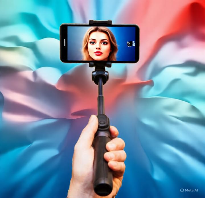Q07 Bluetooth Integrated Selfie Stick with Tripod Stand
