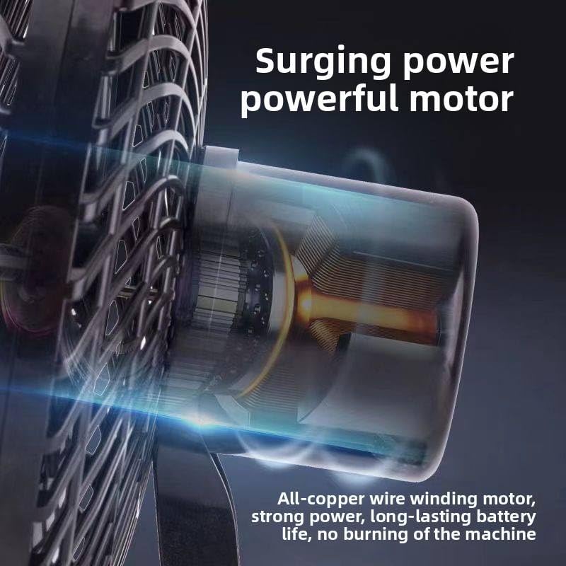 Rechargeable Portable Table Fan with Battery and Charger