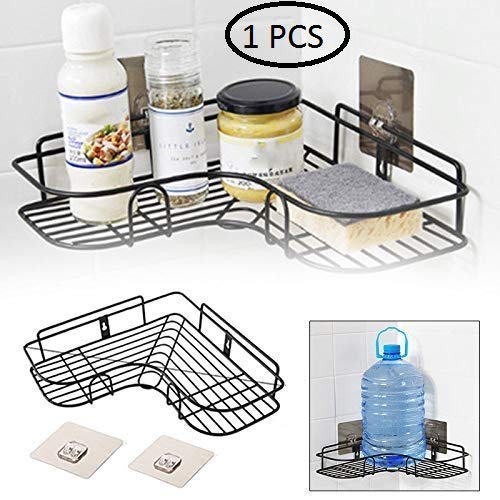 Self-Adhesive Kitchen-Bathroom Corner Shelf Organiser Storage Rack