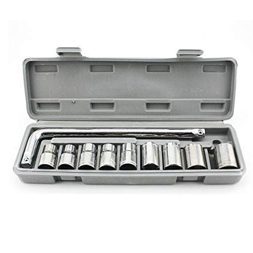 Socket Wrench Set with Storage Box - 10 Pieces
