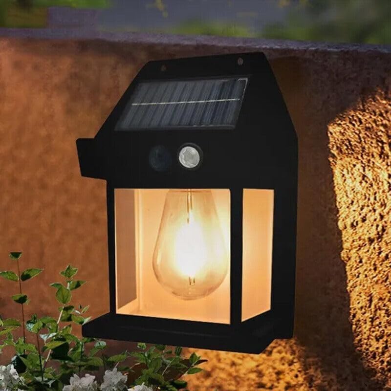 Solar Wall Lamp Wireless Outdoor Light with Motion Sensor & 3 Modes