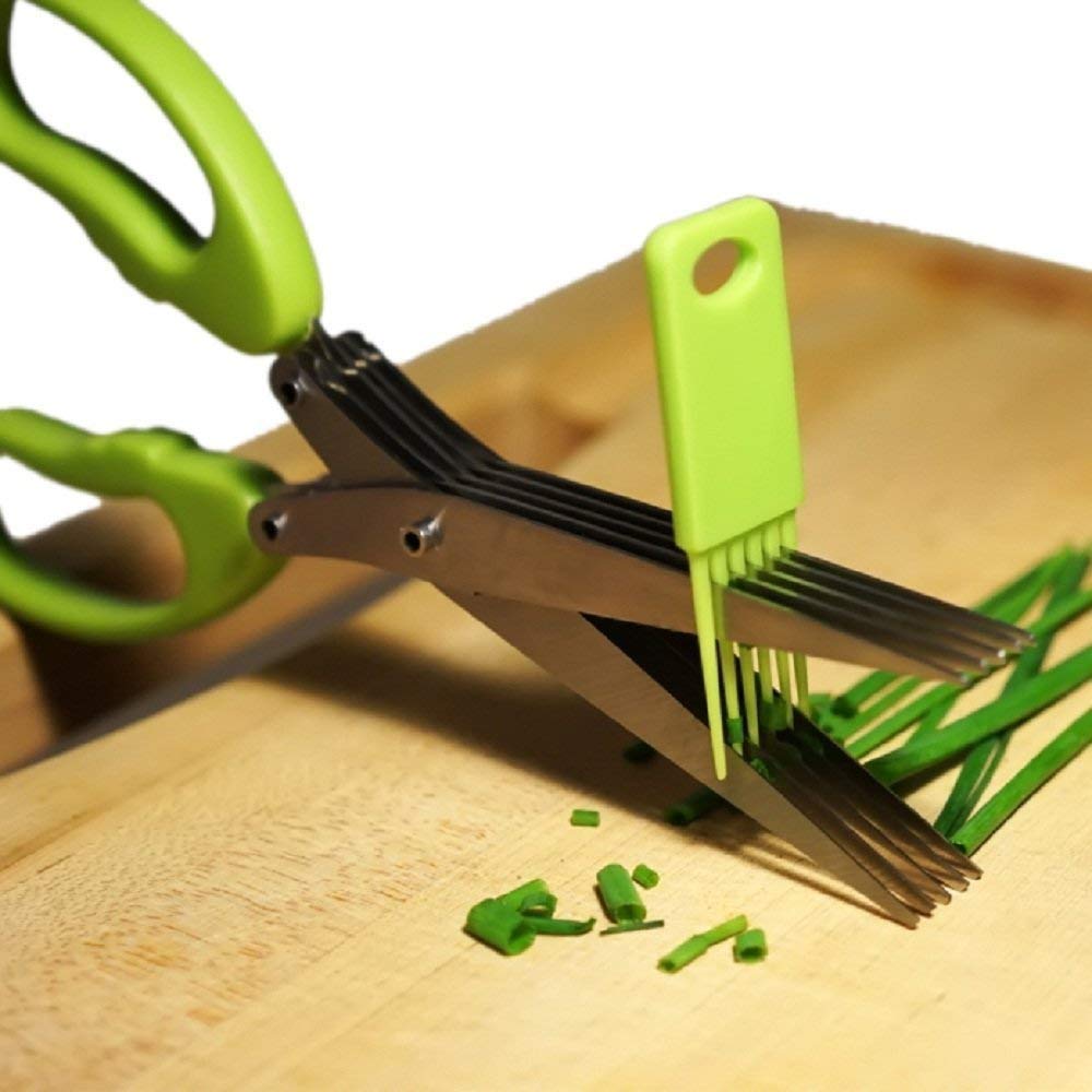 Stainless Steel 5-Blade Herb Scissors