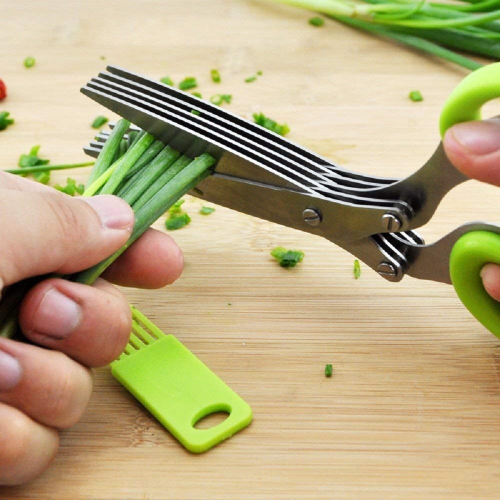 Stainless Steel 5-Blade Herb Scissors