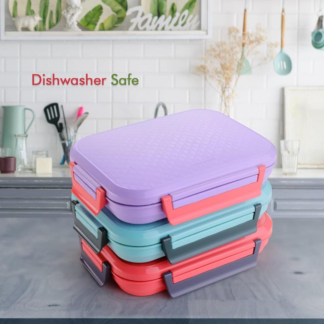 Stainless Steel Compartment Lunch Box with Leak-Proof Lid
