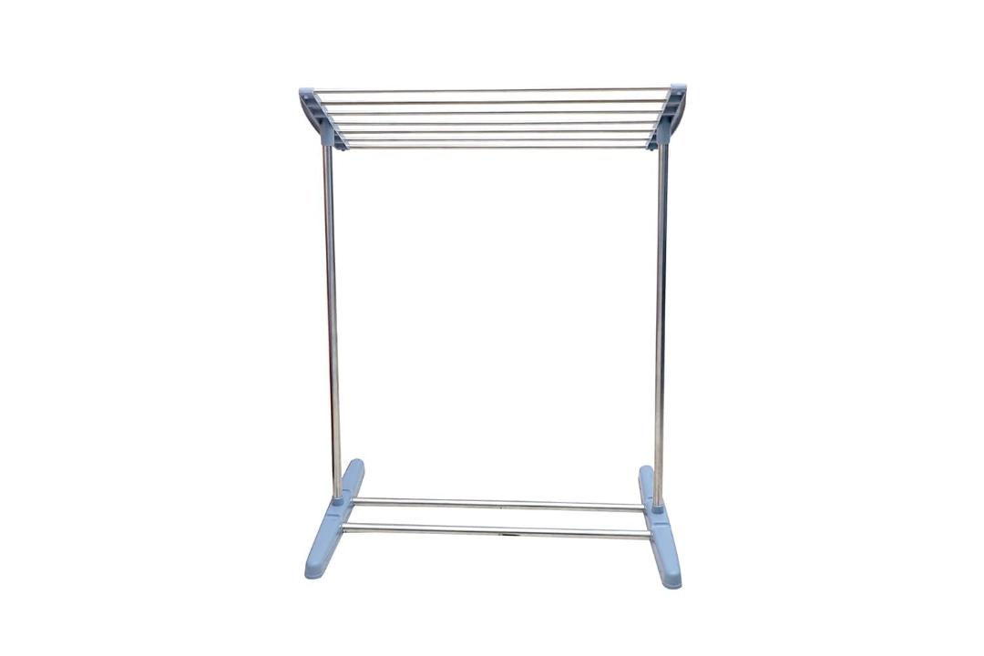 Stainless Steel Foldable Towel Drying Rack Stand with Multiple Bars