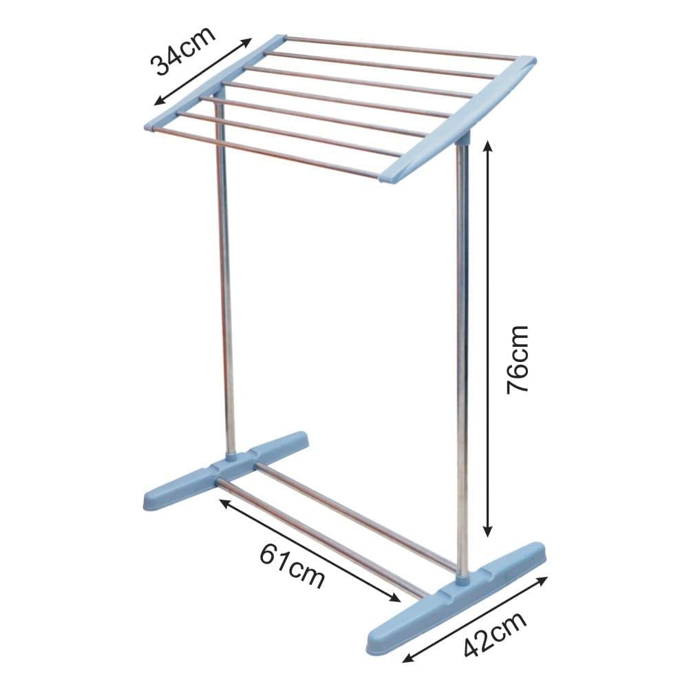 Stainless Steel Foldable Towel Drying Rack Stand with Multiple Bars