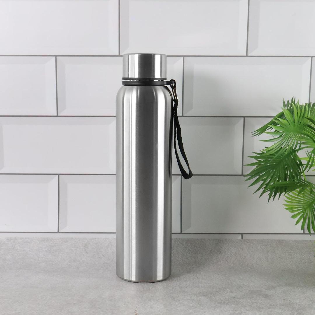 Stainless Steel Insulated Water Bottle with Carrying Strap