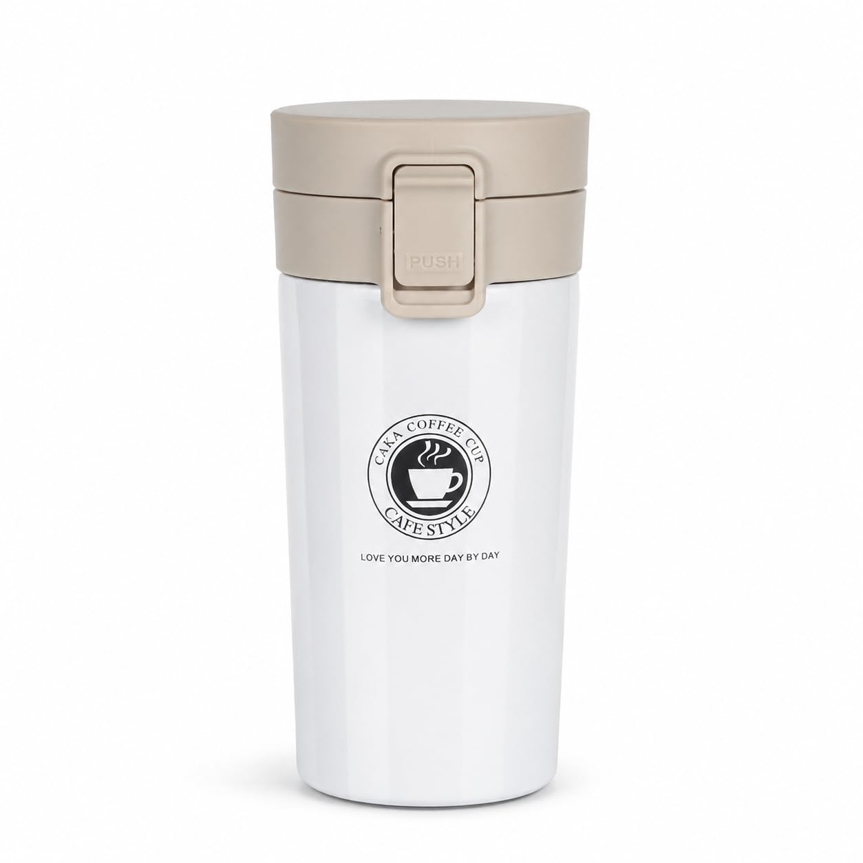Stainless Steel Vacuum Insulated Coffee Flask with Flip Lock Lid (400ML / 1 Pc)
