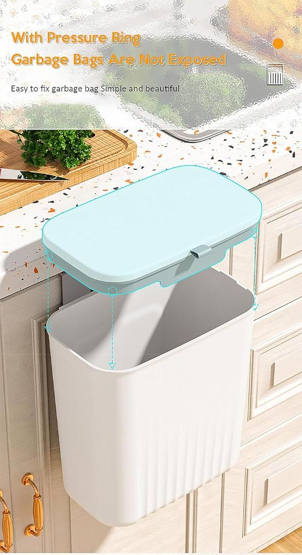 Stylish Plastic Kitchen Dustbin (1 Pc)