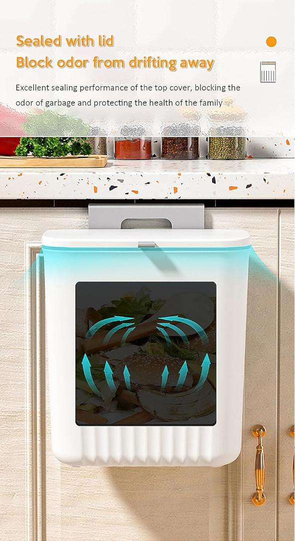 Stylish Plastic Kitchen Dustbin (1 Pc)