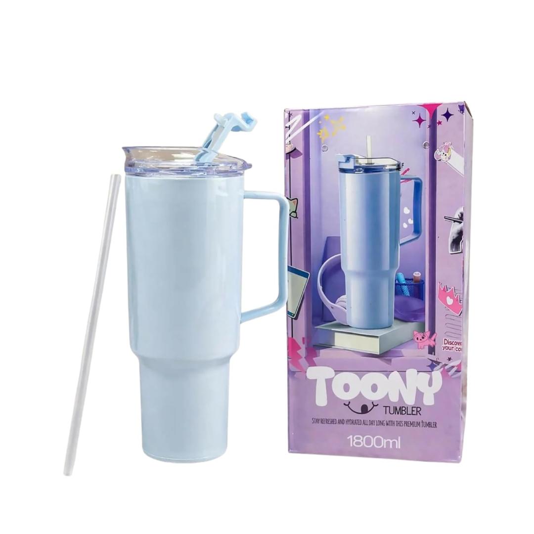 Toony Tumbler 1800ml Travel Mug with Handle & Straw