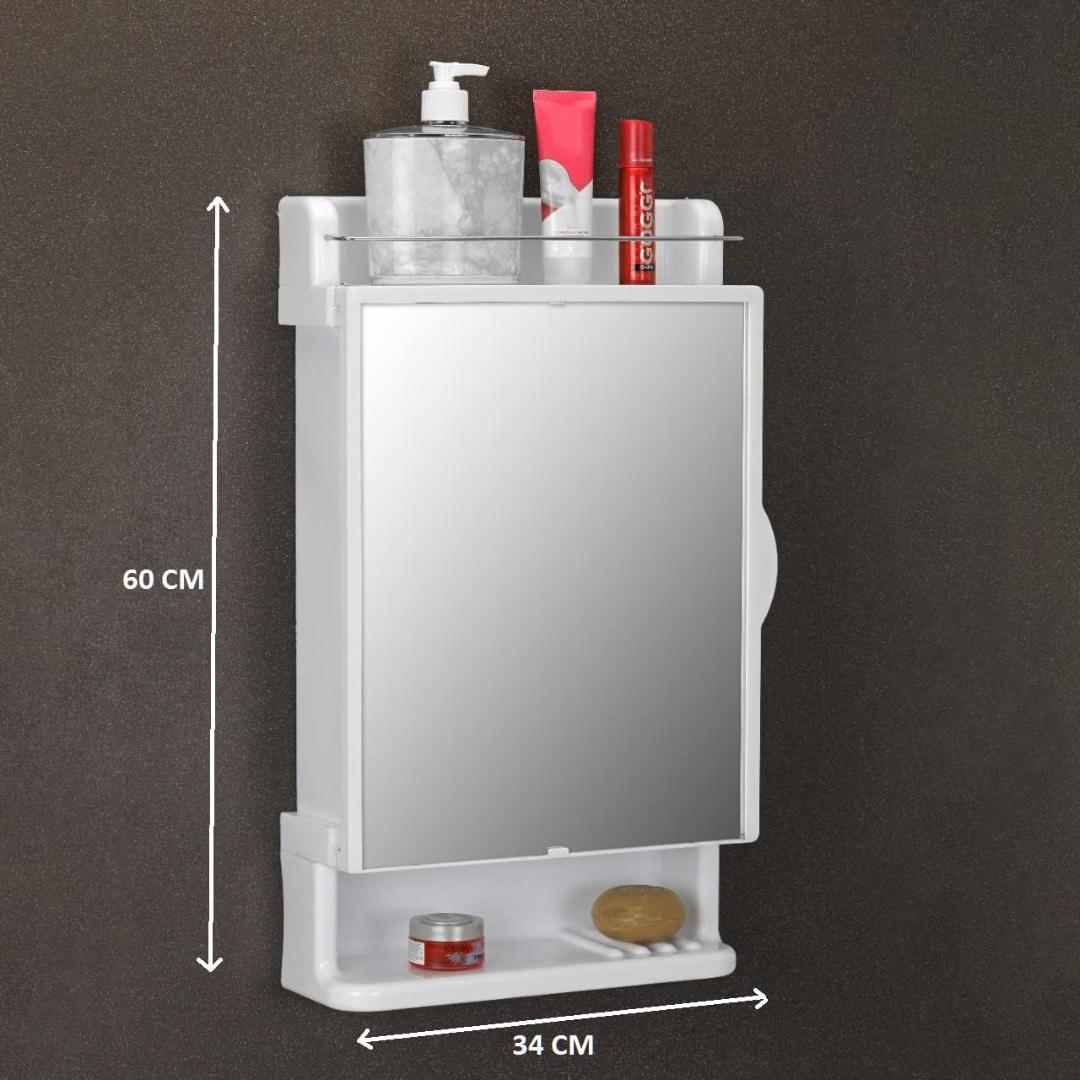Wall-Mounted Mirror Cabinet 12x21 Inch – Bathroom Storage