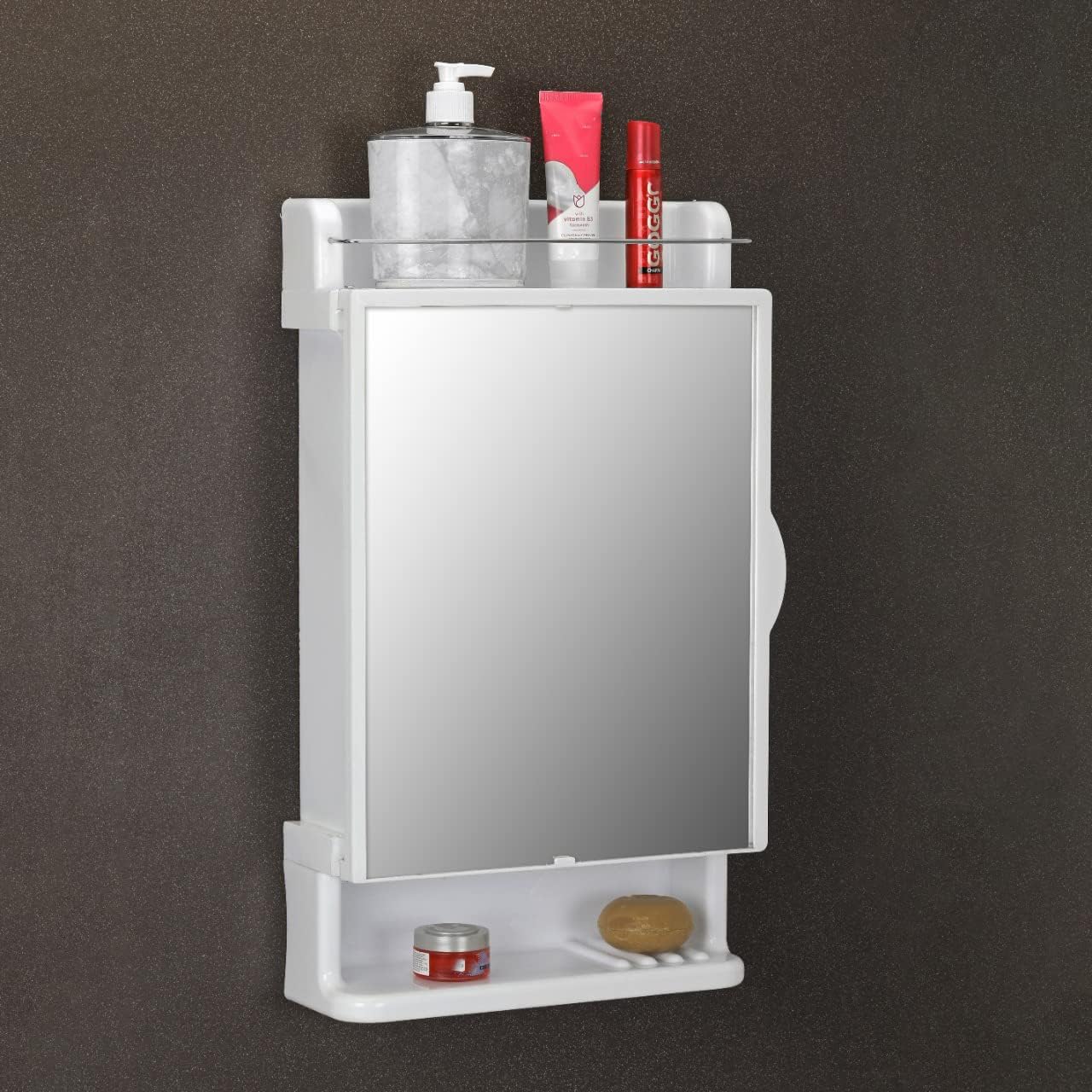 Wall-Mounted Mirror Cabinet 12x21 Inch – Bathroom Storage