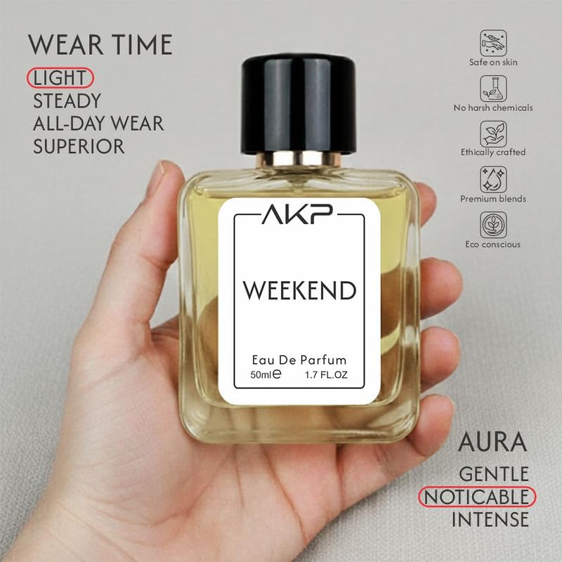 Weekend Eau de Parfum for Men and Women | Floral Powdery Sweet notes| | Long- Lasting Luxury Perfume | Ideal Gift for Wife & Girlfriend |50 ml