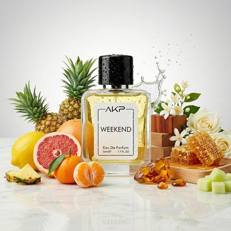Weekend Eau de Parfum for Men and Women | Floral Powdery Sweet notes| | Long- Lasting Luxury Perfume | Ideal Gift for Wife & Girlfriend |50 ml