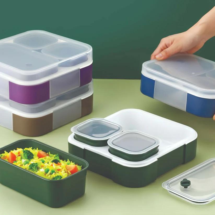 Zesty 3-Compartment Leak-Proof Lunch Box for Fresh Meals