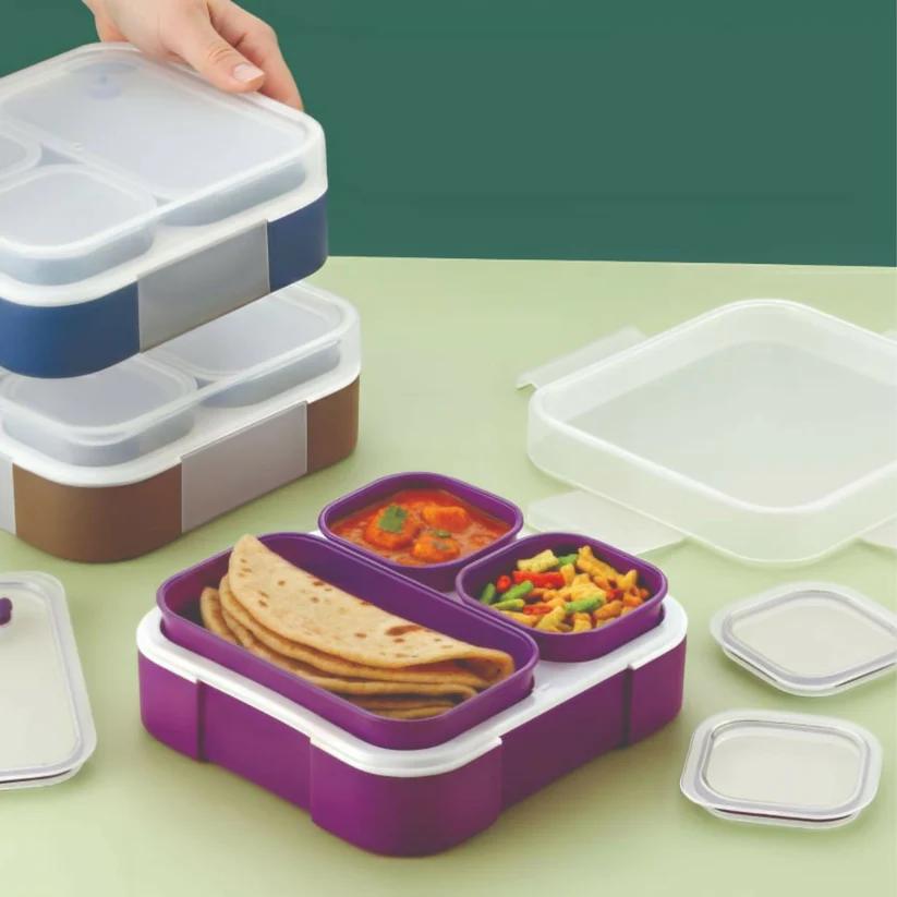 Zesty 3-Compartment Leak-Proof Lunch Box for Fresh Meals