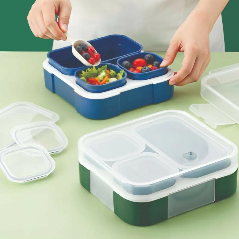 Zesty 3-Compartment Leak-Proof Lunch Box for Fresh Meals